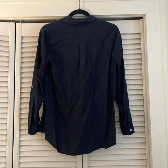 J. Jill collared shirt navy XS - Picture 6 of 6